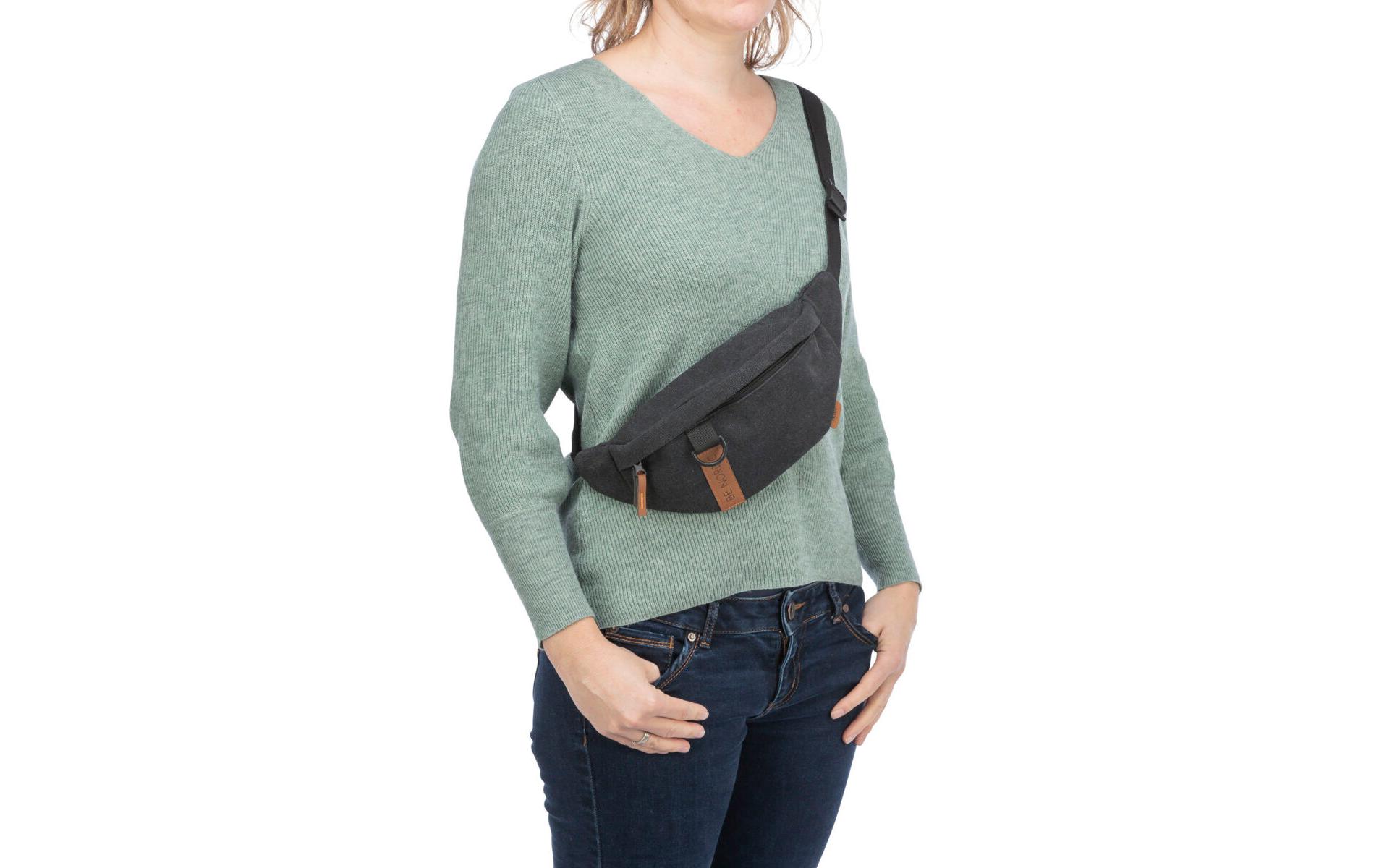 BE NORDIC Sling-Tasche, 50-165 cm, SchwarzHüft- und Umhängetasche