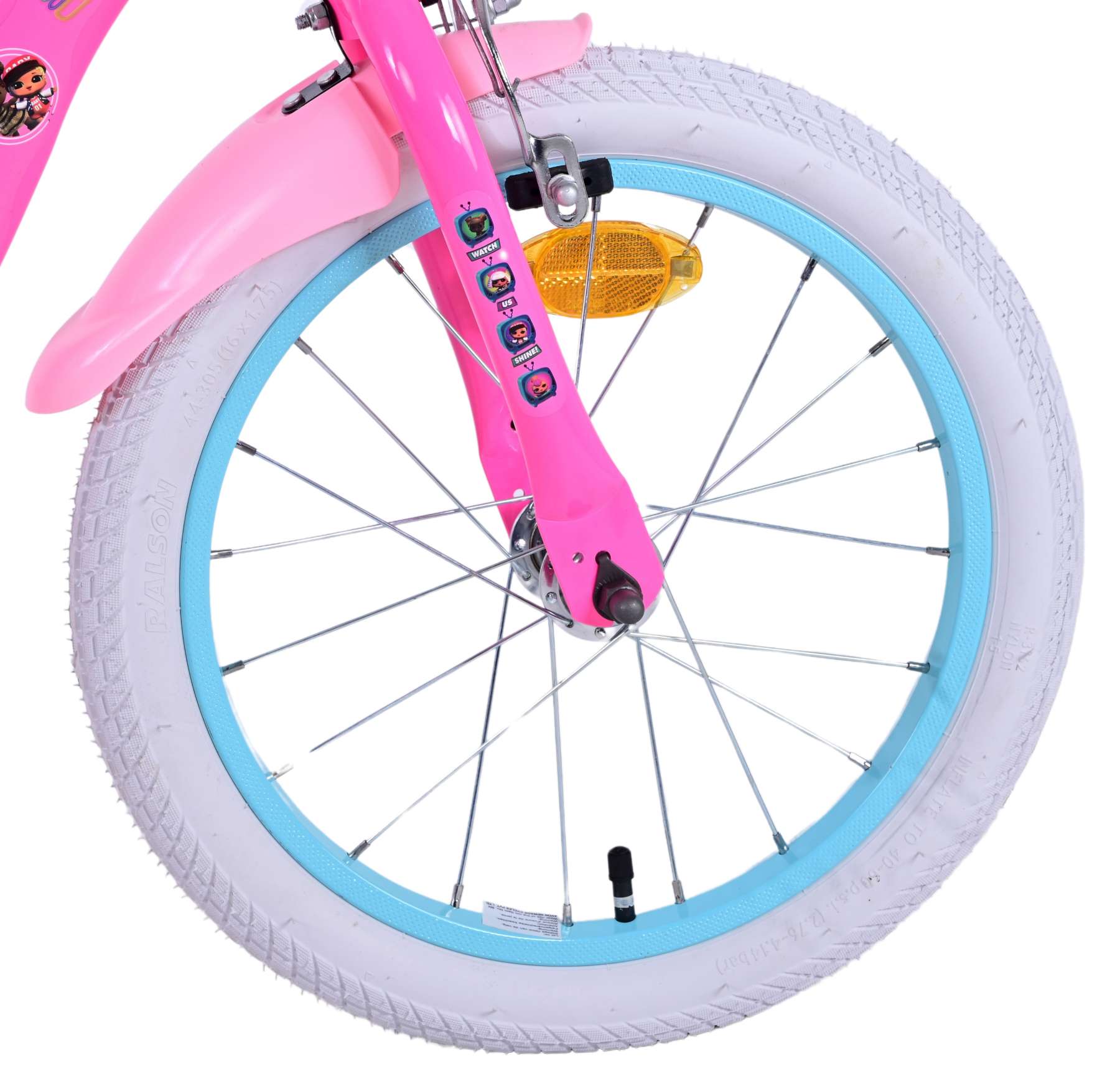 Kinderfahrrad LOL Surprise Fahrrad für Mädchen 16 Zoll Kinderrad Rosa