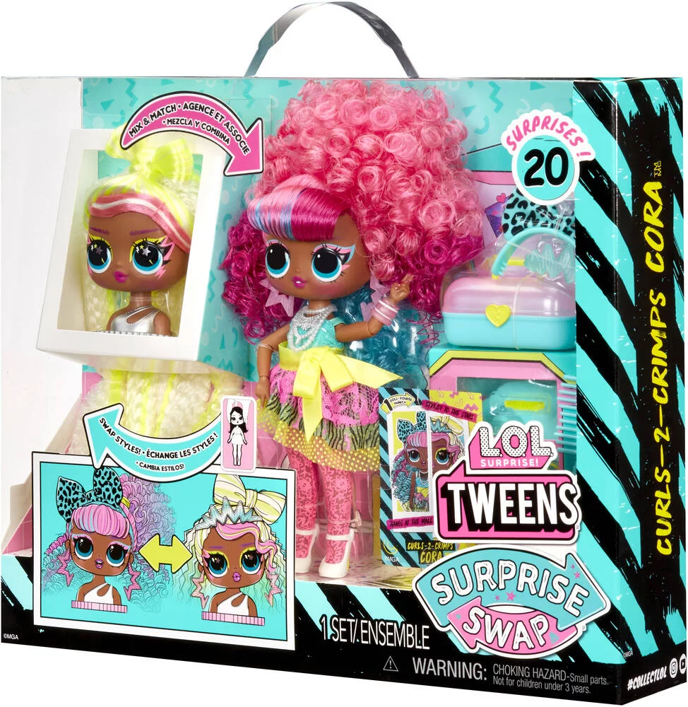 L O L SURPRISE - TWEENS SURPRISE SWAP FASHION CURLS-2- CRIMPS CORA