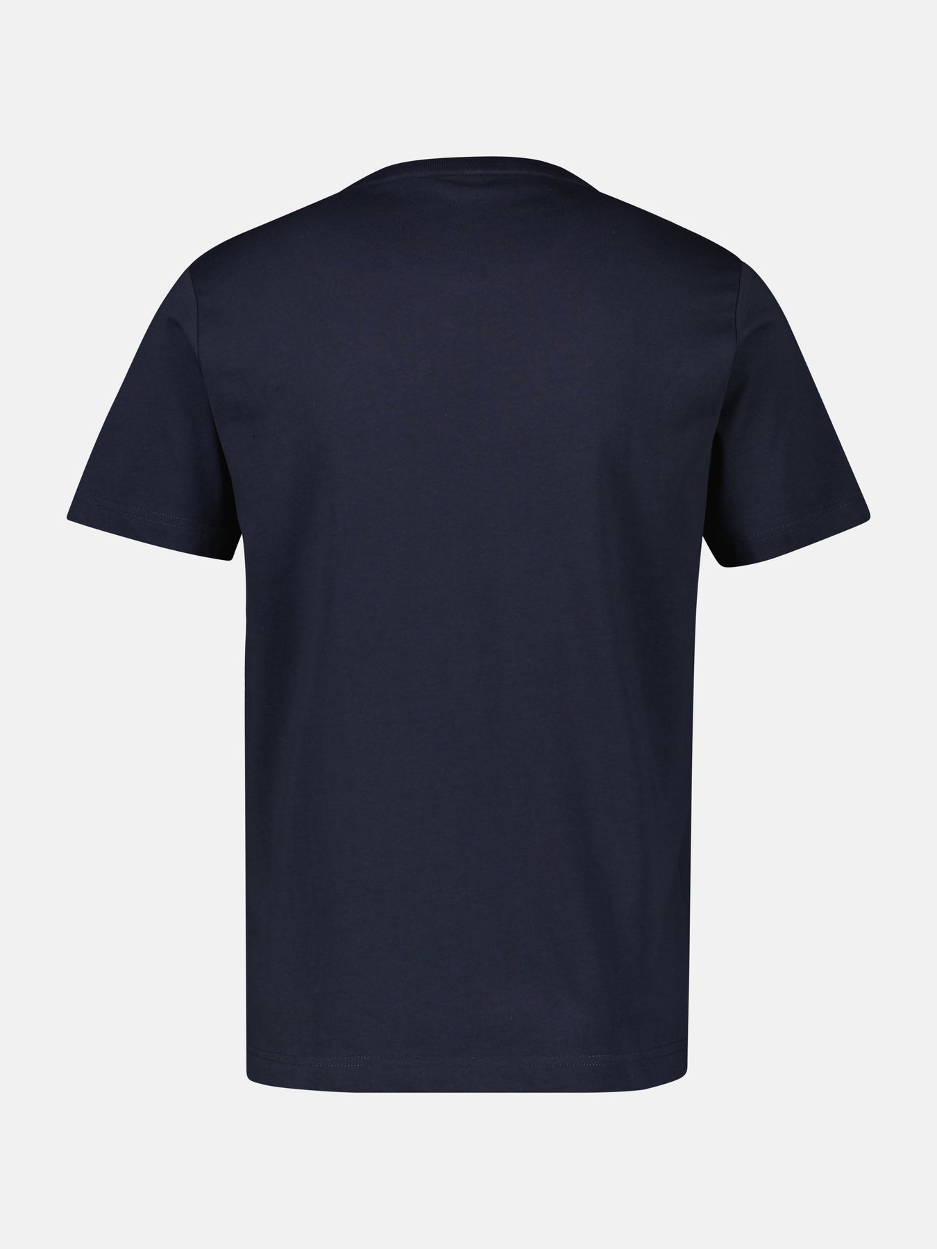 Unifarbenes T-Shirt für Herren mit Brustprint