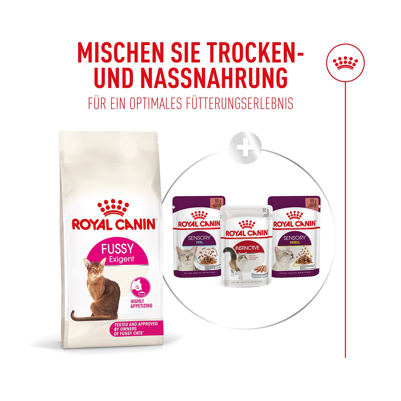 ROYAL CANIN Trockenfutter Katze, Adult, Fussy Exigent 400 g