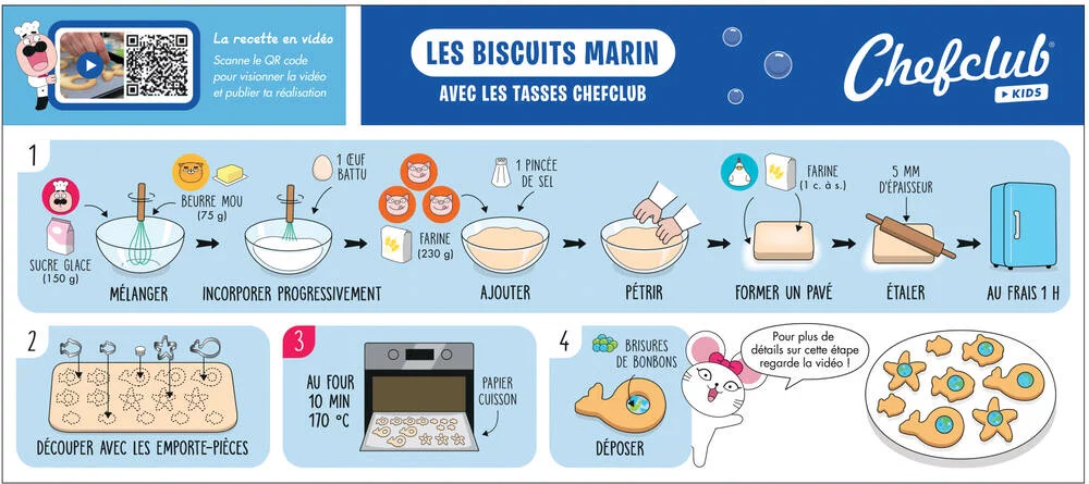 CHEFCLUB KIDS - EMPORTE PIECES LES BISCUITS MARINS