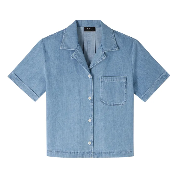 A.P.C. Chemise Maeva Coton Bio | Bleu Clair