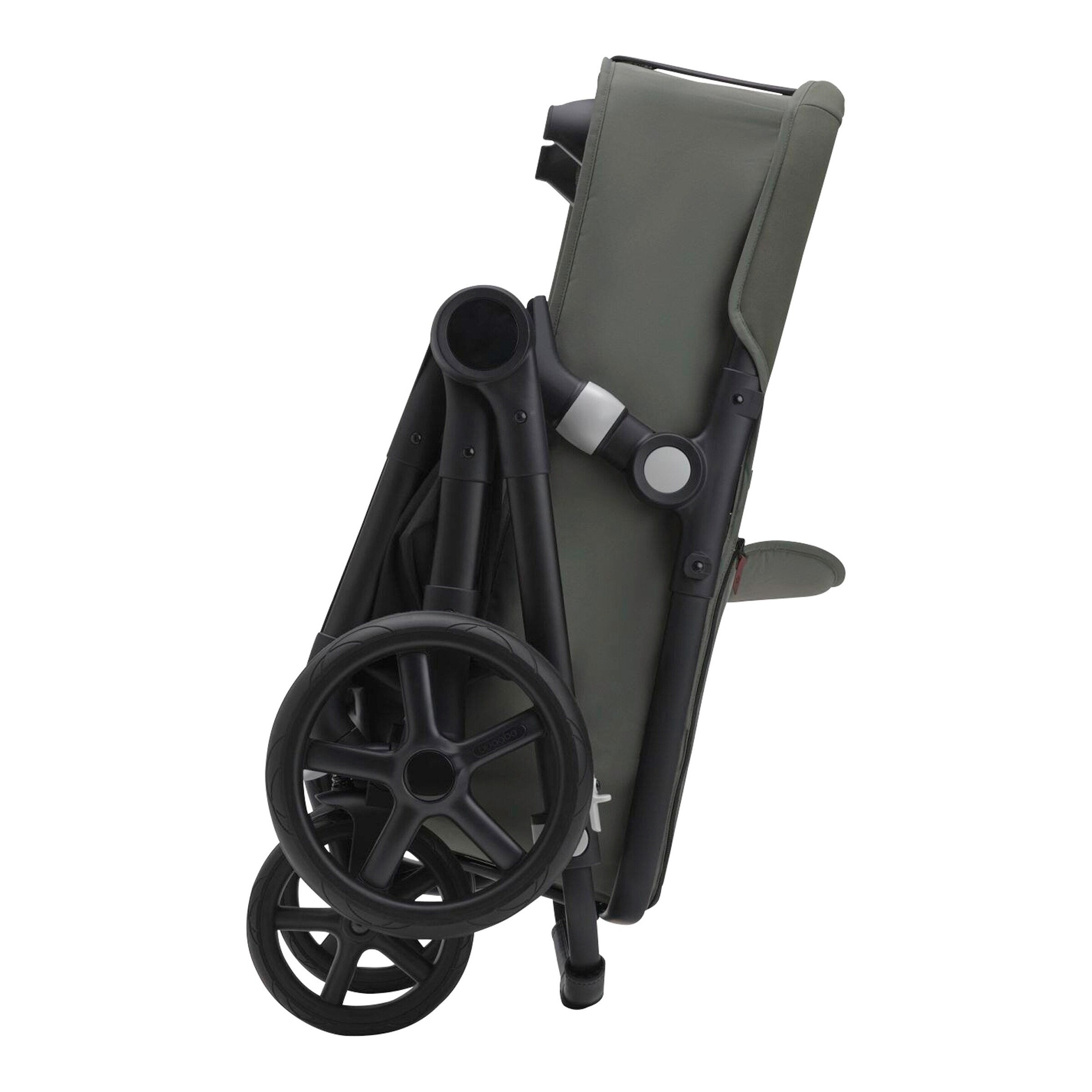 Bugaboo - Fox Cub Kombikinderwagen Trio-Set inkl. Fußsack und Getränkehalter black / forest green