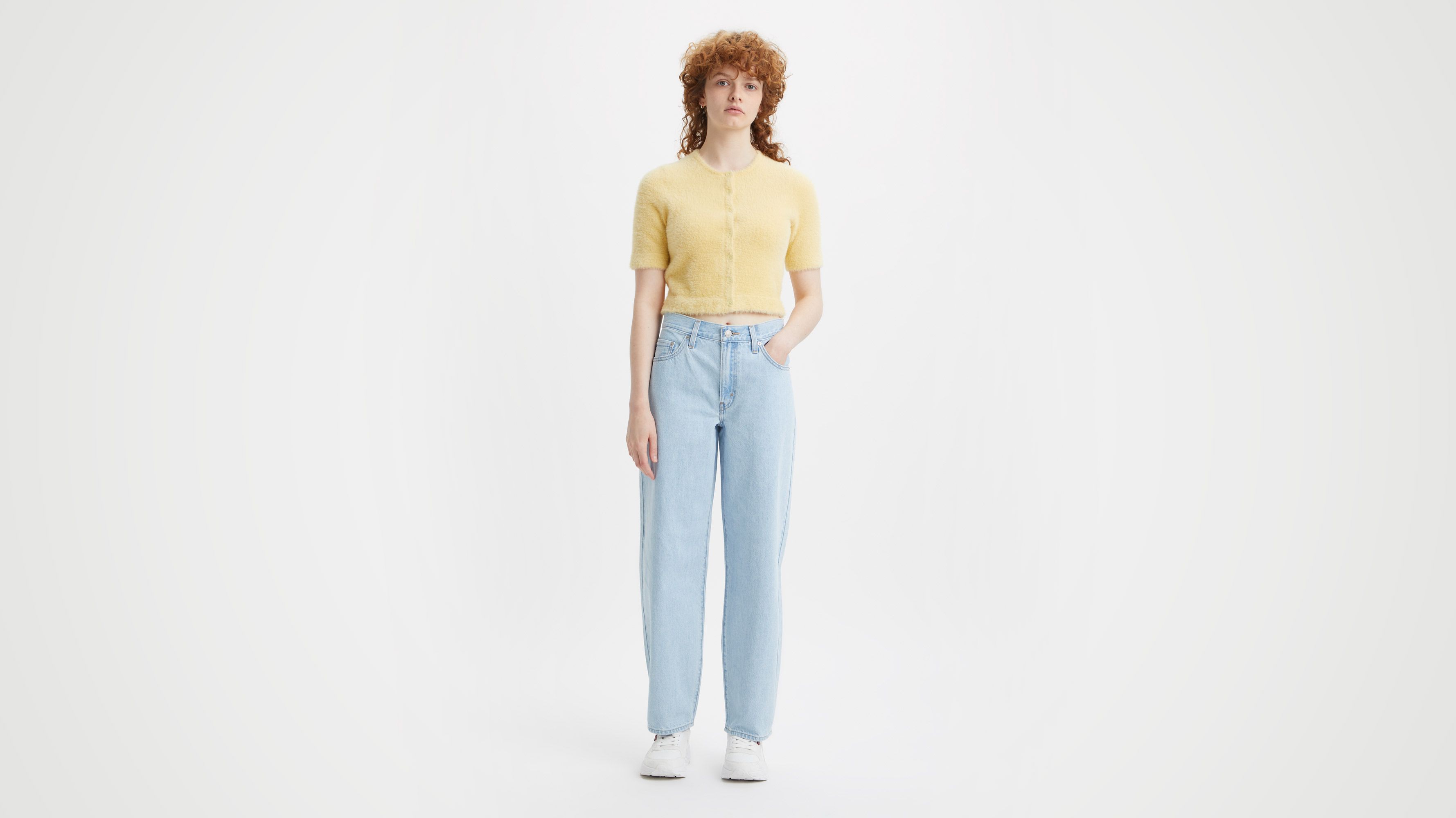 Jean Dad Baggy - Light Indigo Stonewash - Bleu