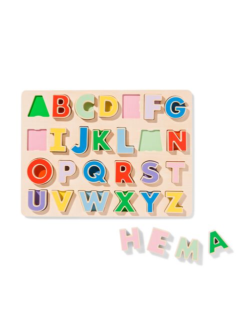 puzzle à emboîter lettres bois 22x29.4