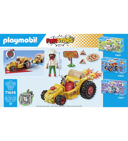 Playmobil Funstars - Rennen Pizza - 71634 - 37 Teile