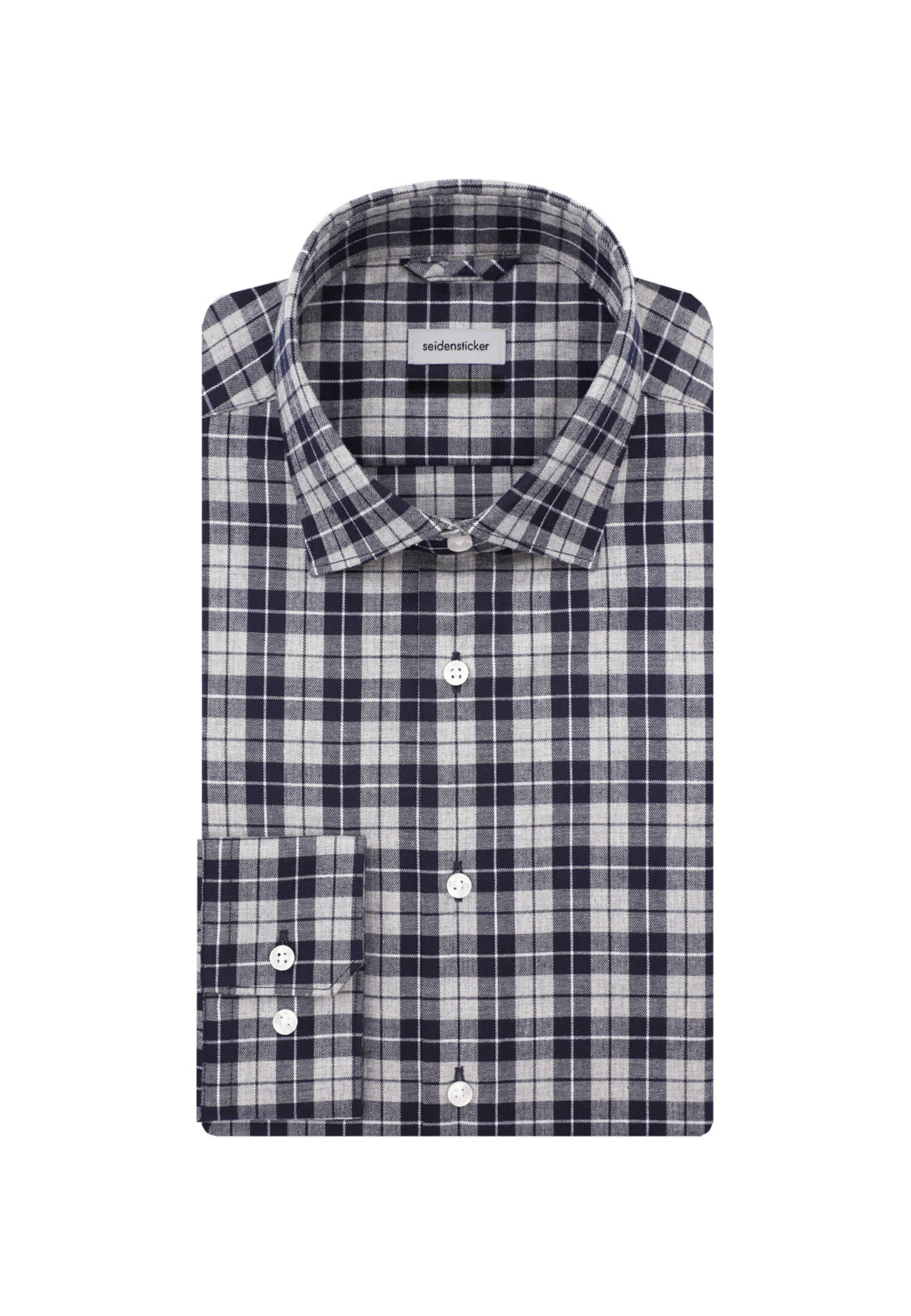 Seidensticker| Herren Flanellhemd Shaped
