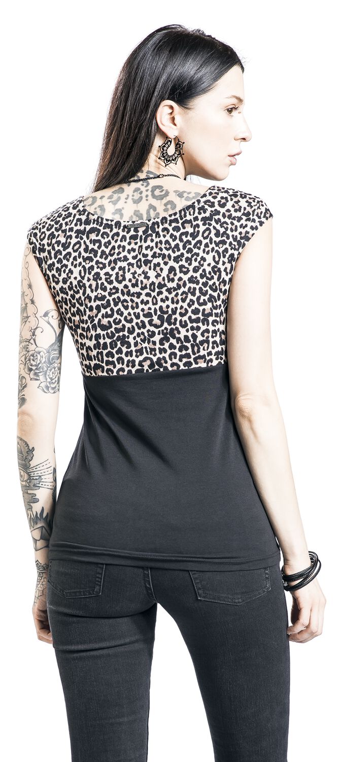 T-Shirt Léopard Evie | Pussy Deluxe T-Shirt Manches courtes