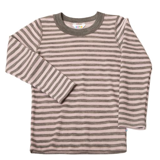 Joha Langærmet Bluse, Pink Stripe, 130 cm