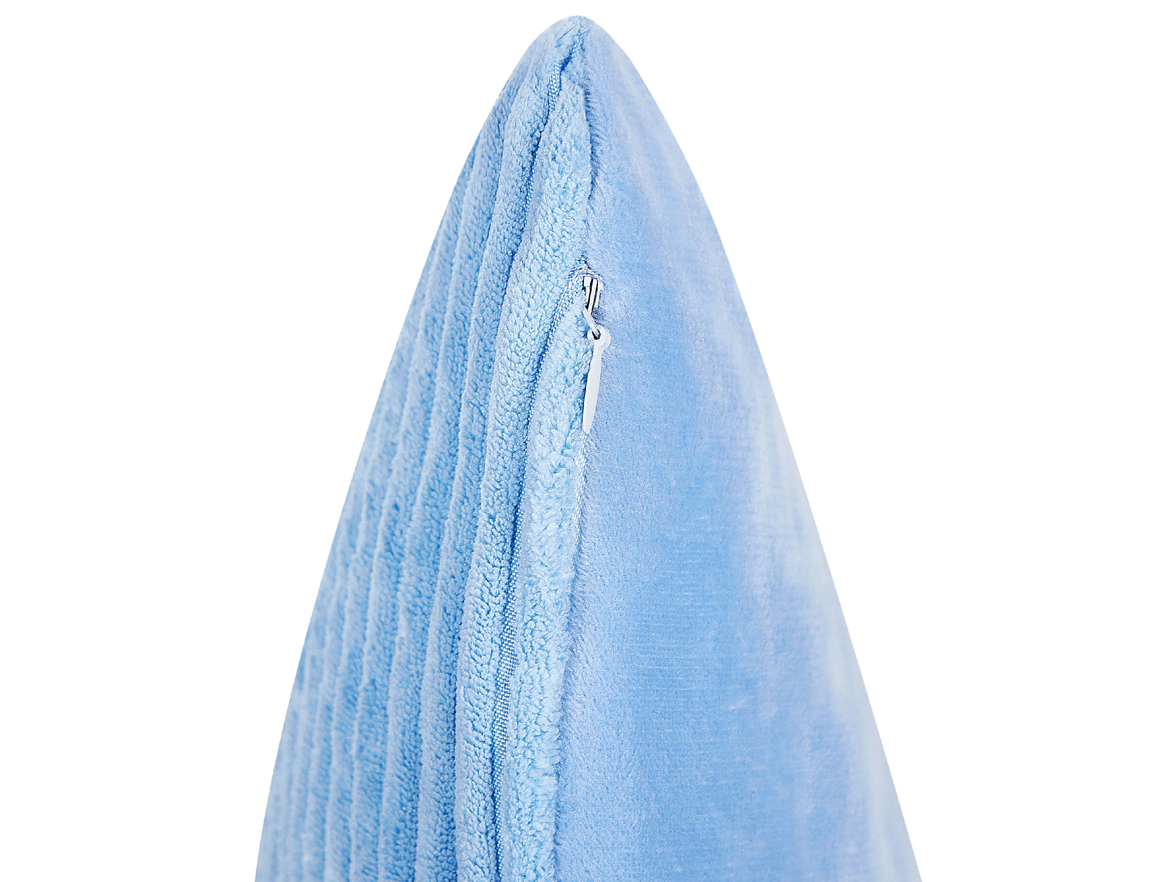 Set van 2 sierkussens MILLET Corduroy 43 x 43 cm Blauw geometrisch patroon