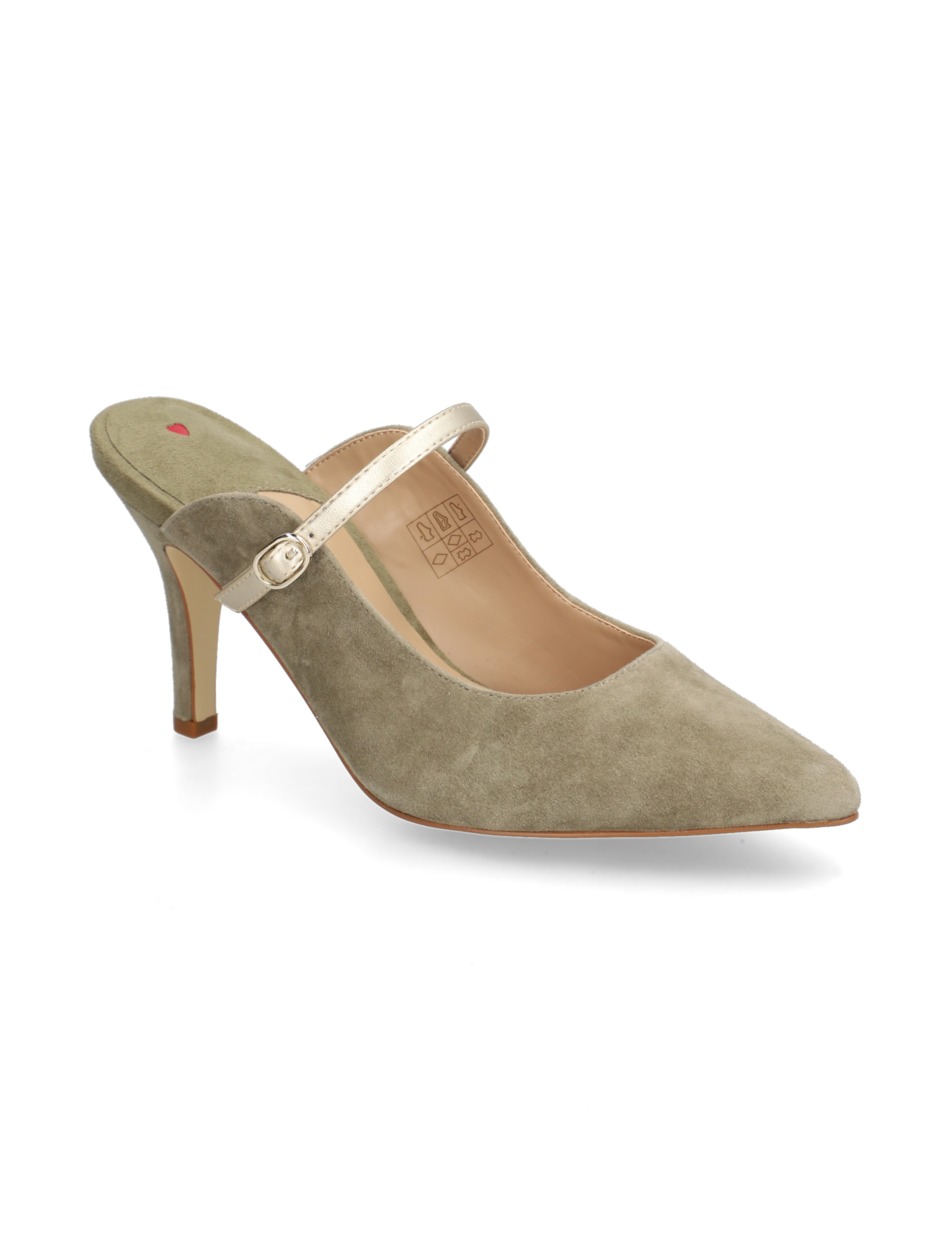 Veloursleder Pantoffel