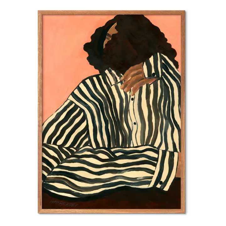 Poster and Frame Serene Stripes - The Poster Club - Sans cadre