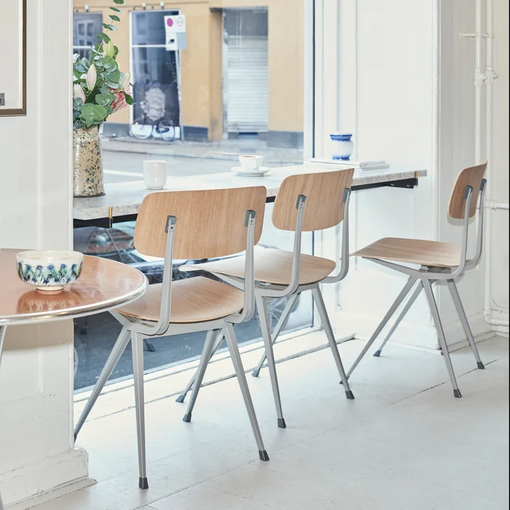HAY - Result Chair, Eiche forest green gebeizt / schwarz