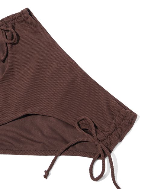 bas de bikini femme noeud ajustable marron foncé