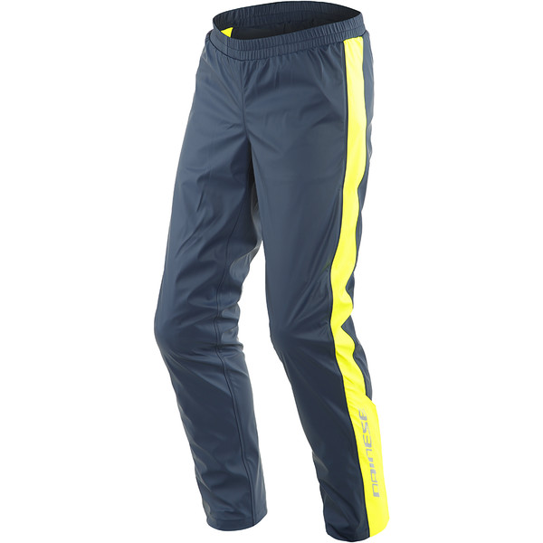Dainese - Pantalon de pluie Storm 2 Unisex Bleu / Jaune fluo