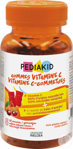 Pediakid Gommes Vitamine C Goût Cerise 60 Pièces
