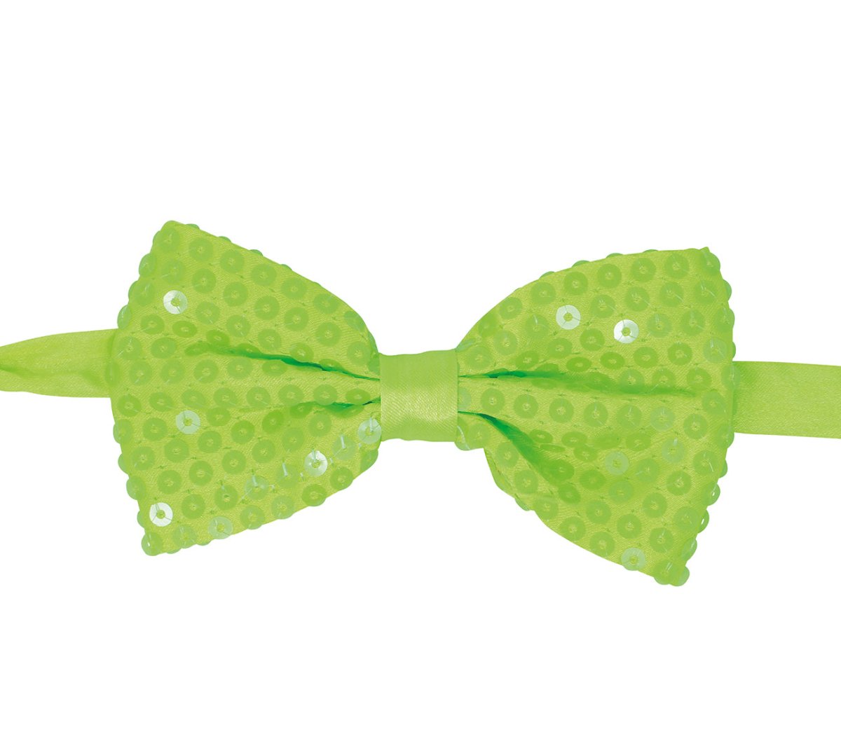 Neon Groene Strik Glitter 13cm