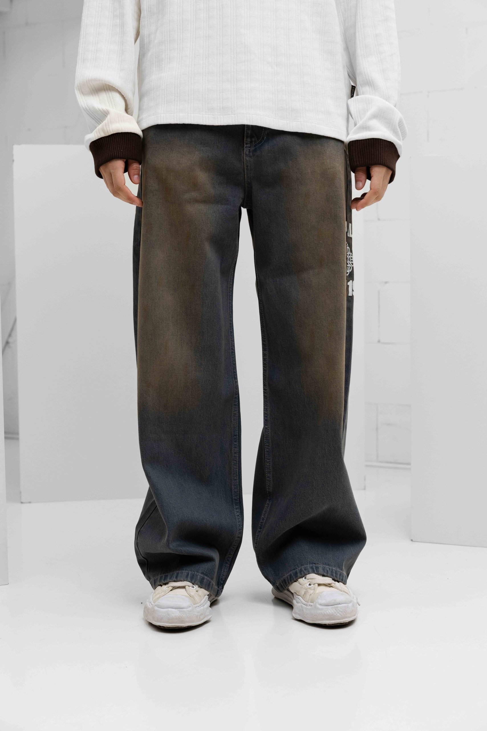Equalité Fem Baggy Jeans Heren Donkerblauw