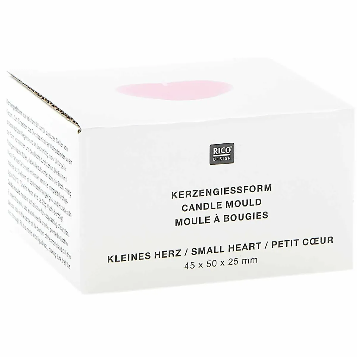 Rico Moule à Bougie Petit Coeur 5 cm
