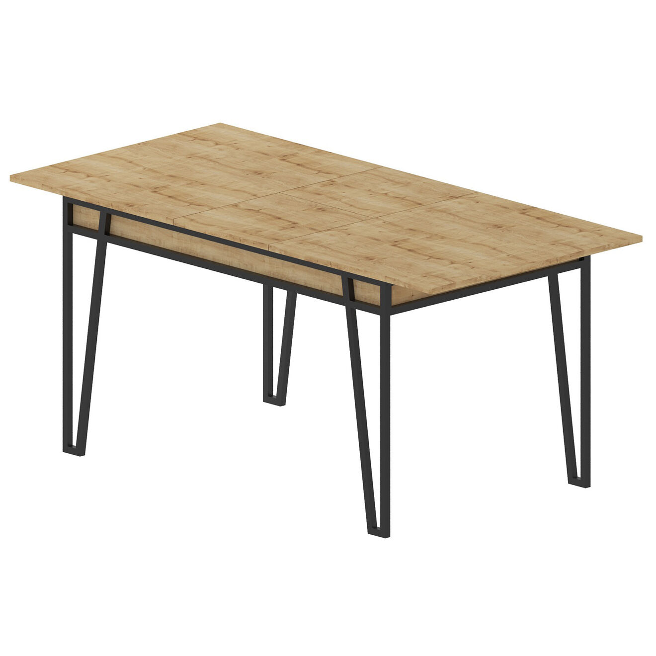 Wooden Art Table à manger Pal chêne - 132-170x80x76 cm