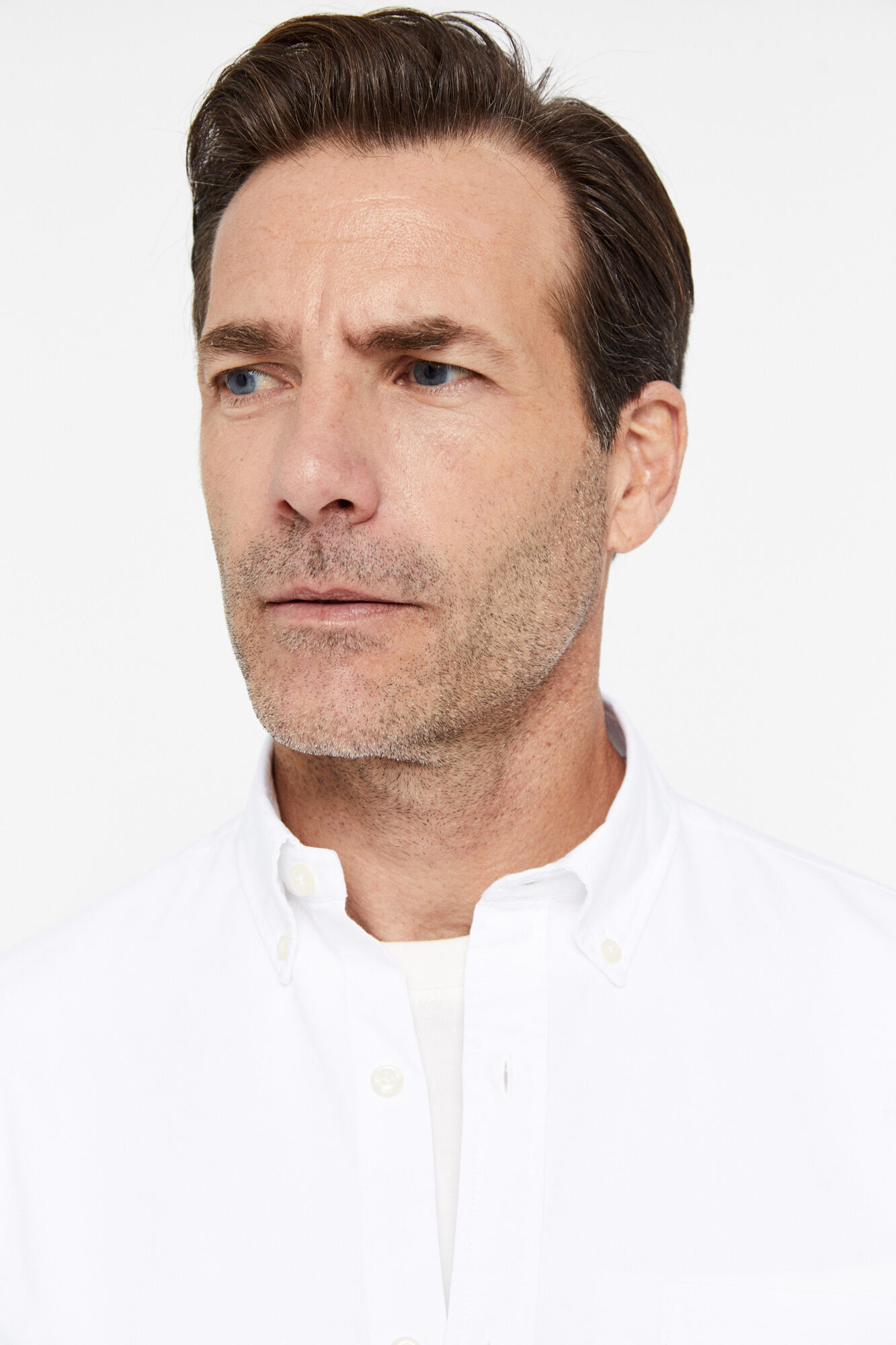 Camisa Oxford lisa - Branca