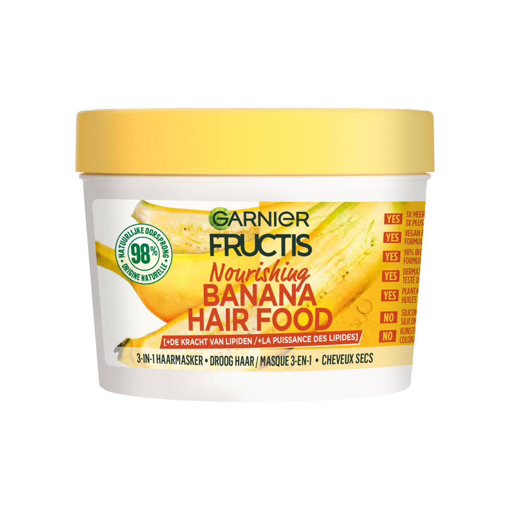 Heel fijn!Fructis Hair Food Banana haarmasker - 400 ml - Droog haar
