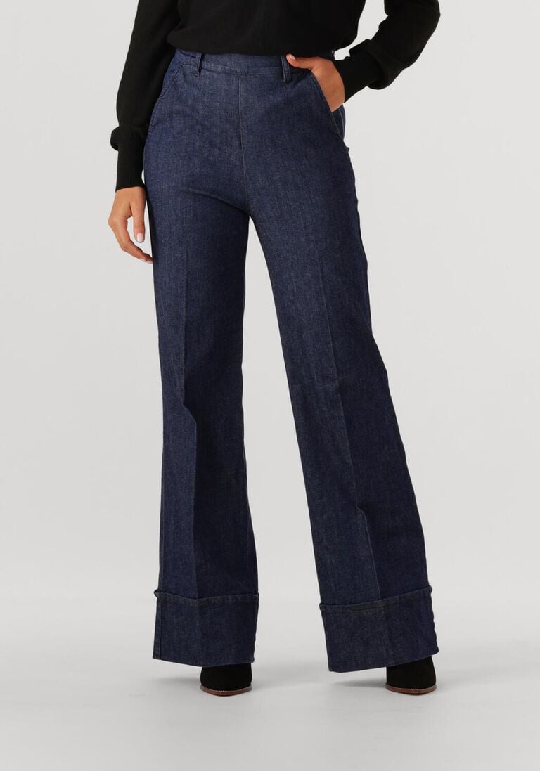 donkerblauwe caroline biss straight leg jeans 4557