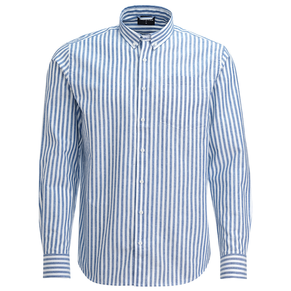 VanVaan Herren Hemd mit Längsstreifen blau / weiss