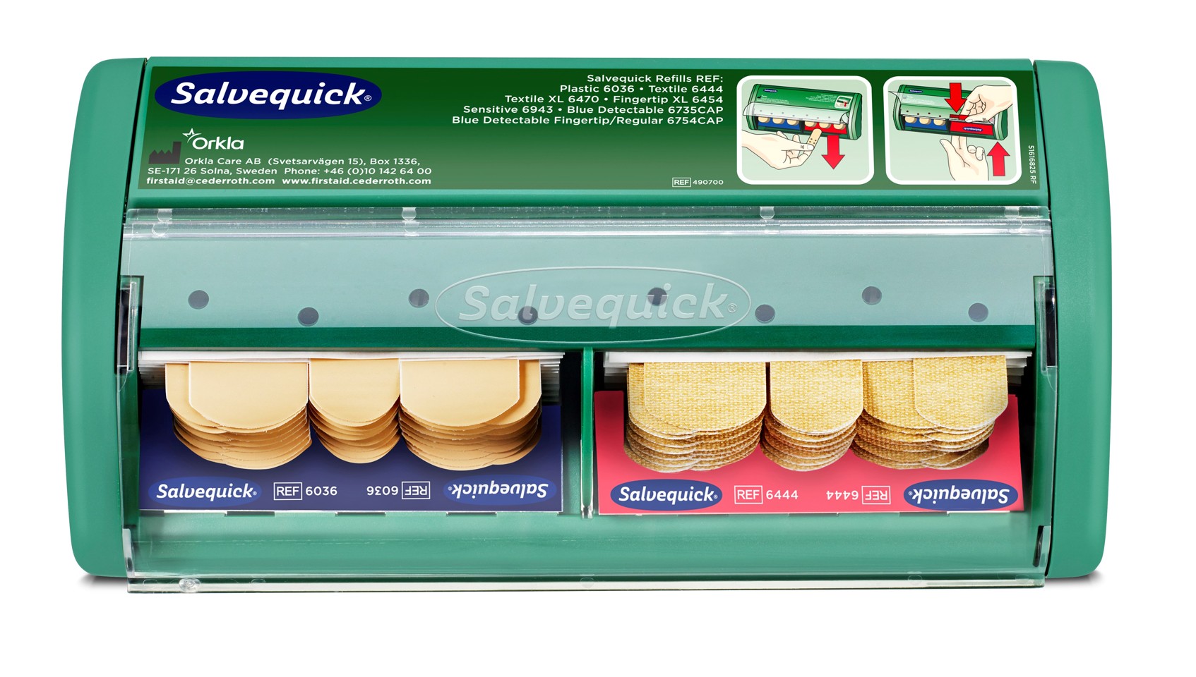 Salvequick - Plaster Disp med 40 tekstilplastre