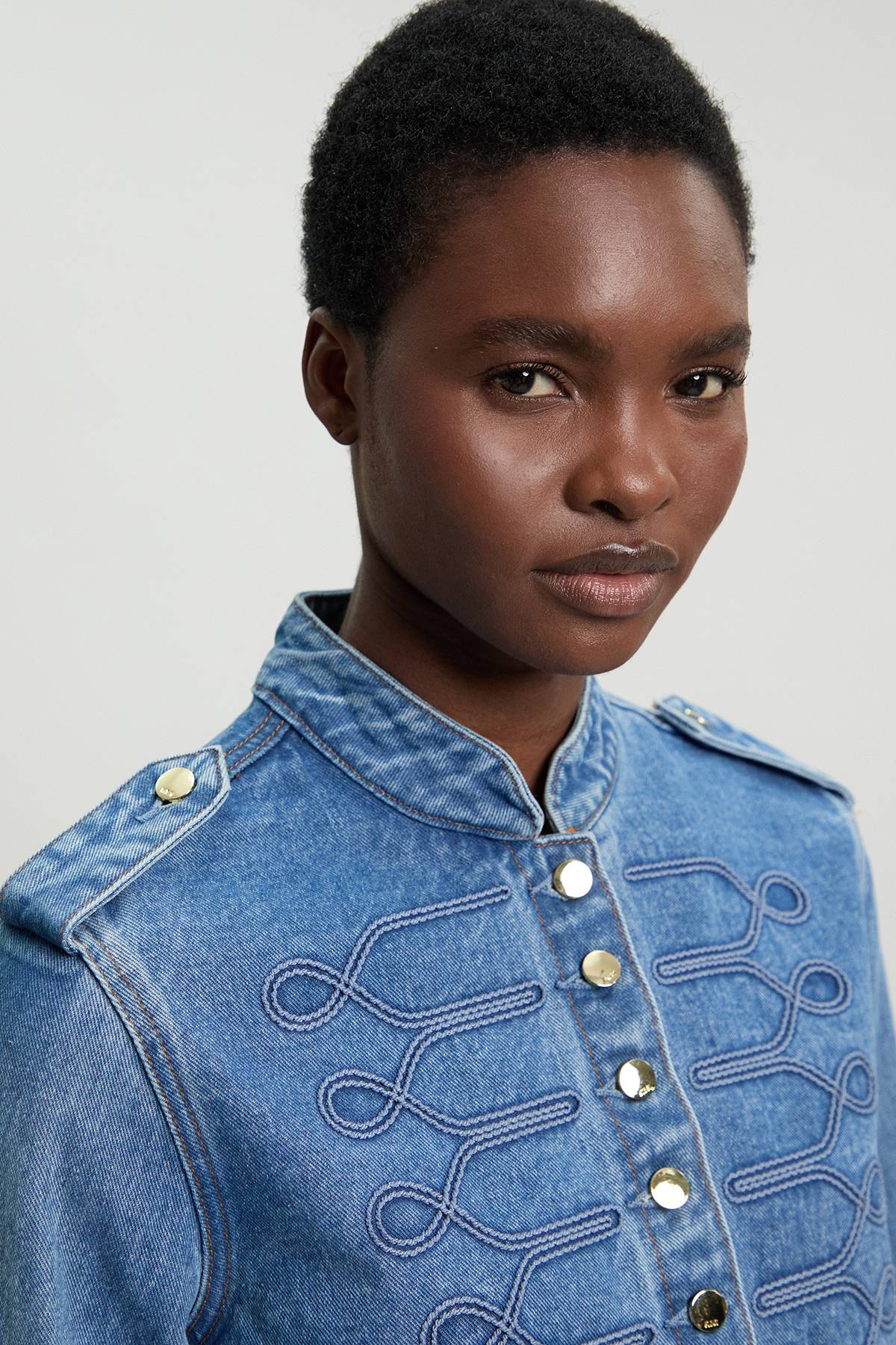 KarenMillen Veste Militaire En Denim