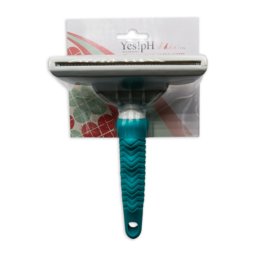 Sim! Escova universal para remover pelos mortos de cães e gatos com pH neutro.