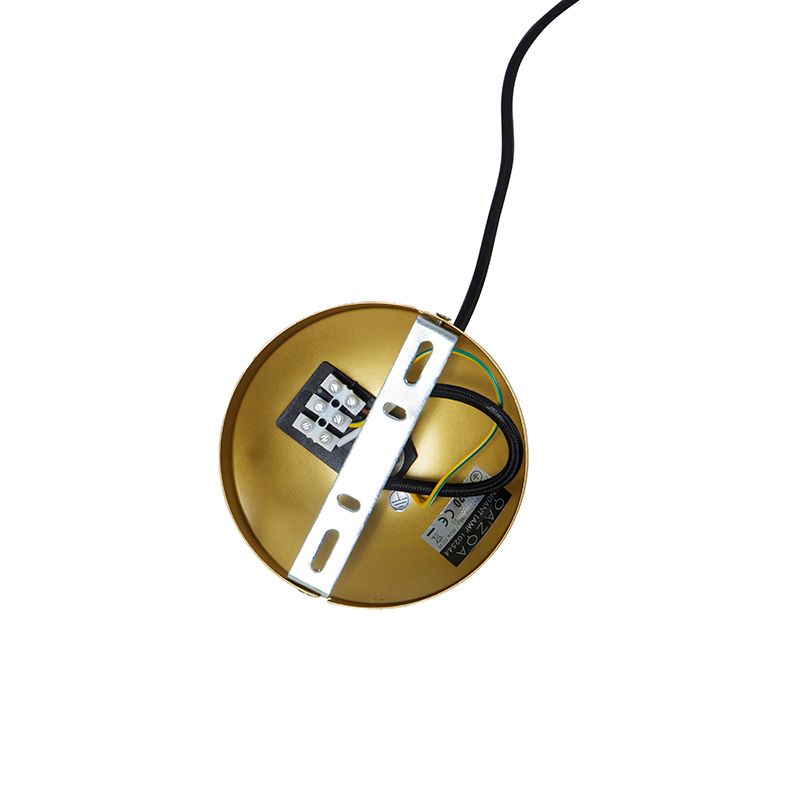 Design hanglamp goud met zwart 30 cm - Tess