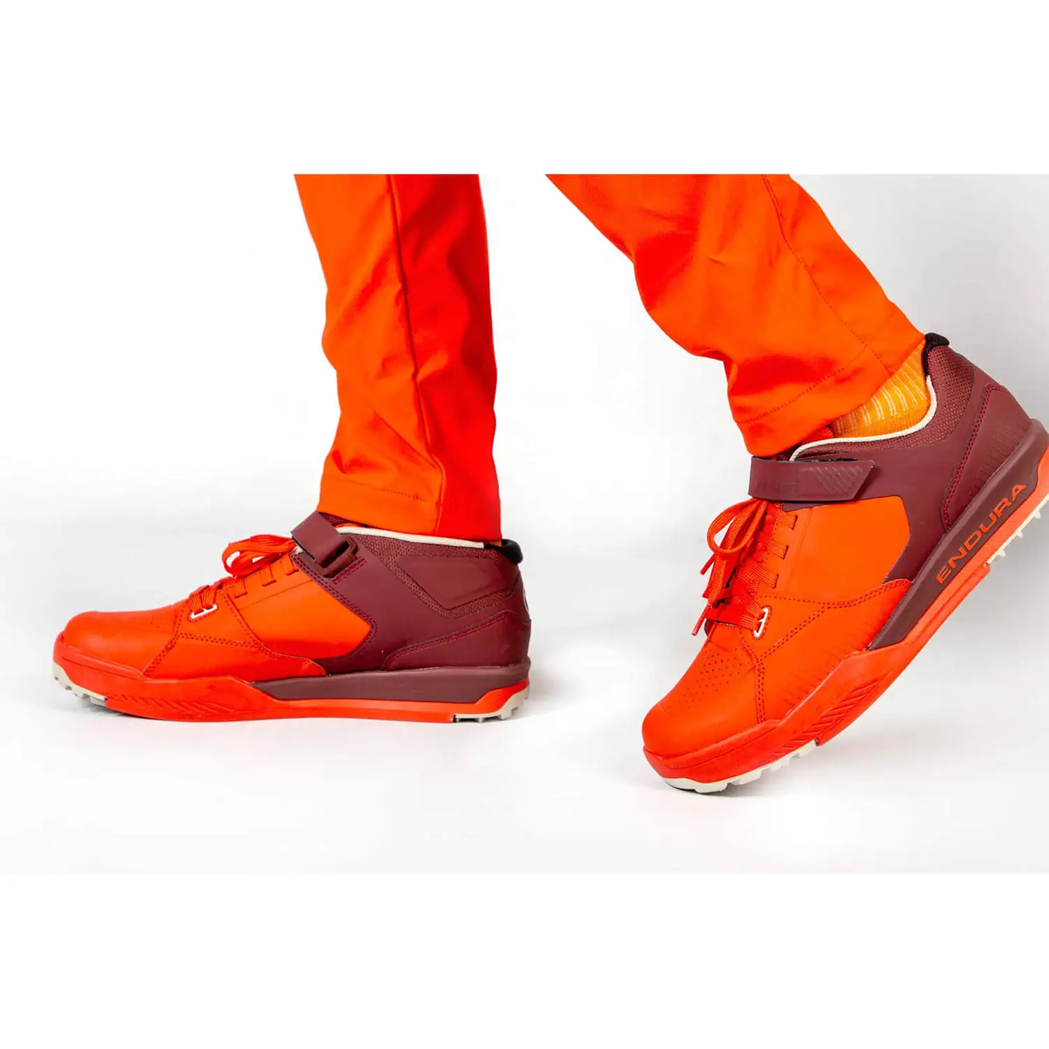 Endura MT500 Burner Flats og Klik MTB Sko Cocoa / Orange