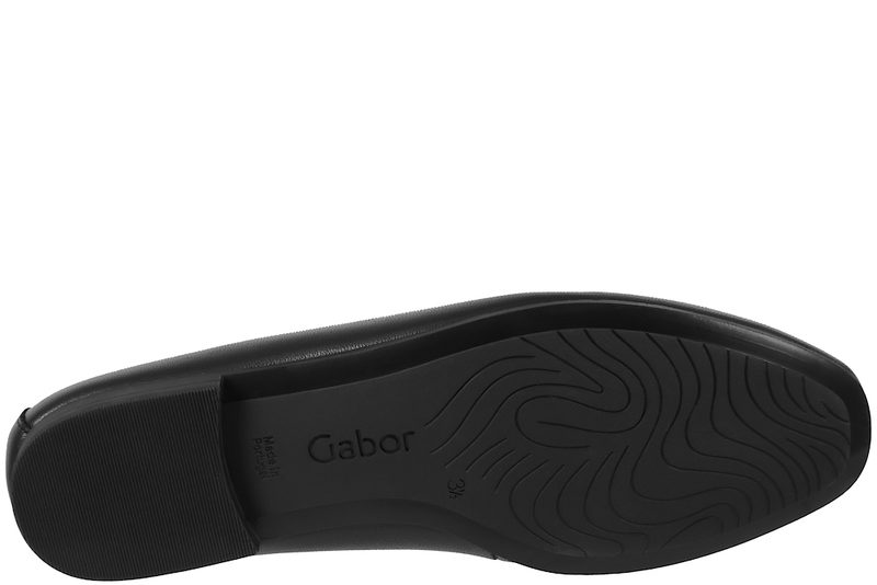 GABOR LOAFERS I SORT GLAT SKIND