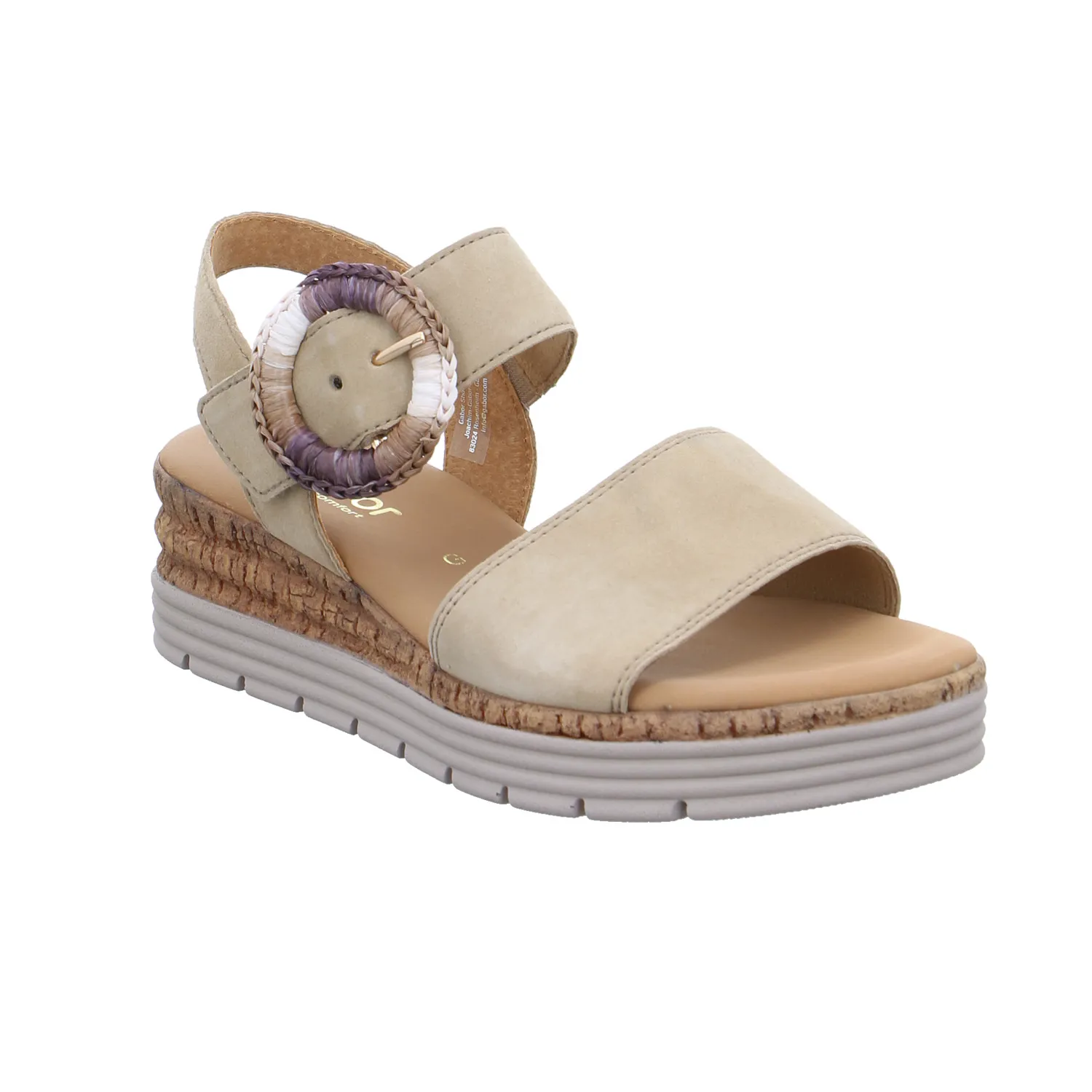 GABOR Sandalette Beige Leder