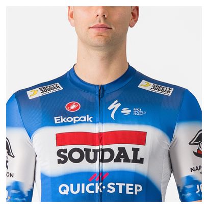 Maillot Manches Courtes Castelli Competizione 3 Soudal Quick-Step 2024 Bleu