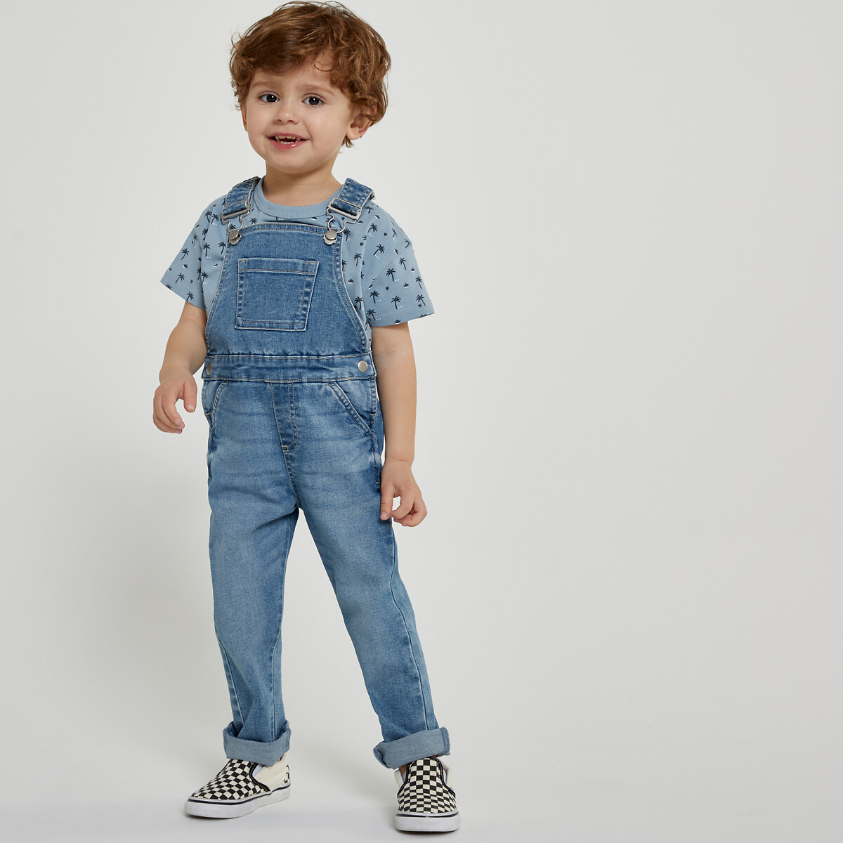 COLEÇÕES LA REDOUTE<br>Salopete em jeans