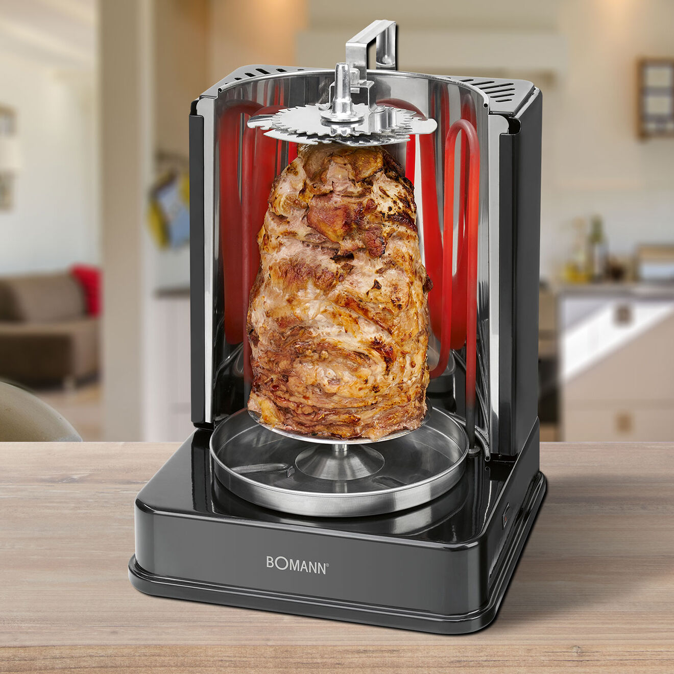 Bomann Multi grill vertical gris - 1400W