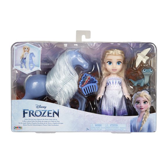 La Reine des Neiges : mini poupée Elsa et son cheval Nokk