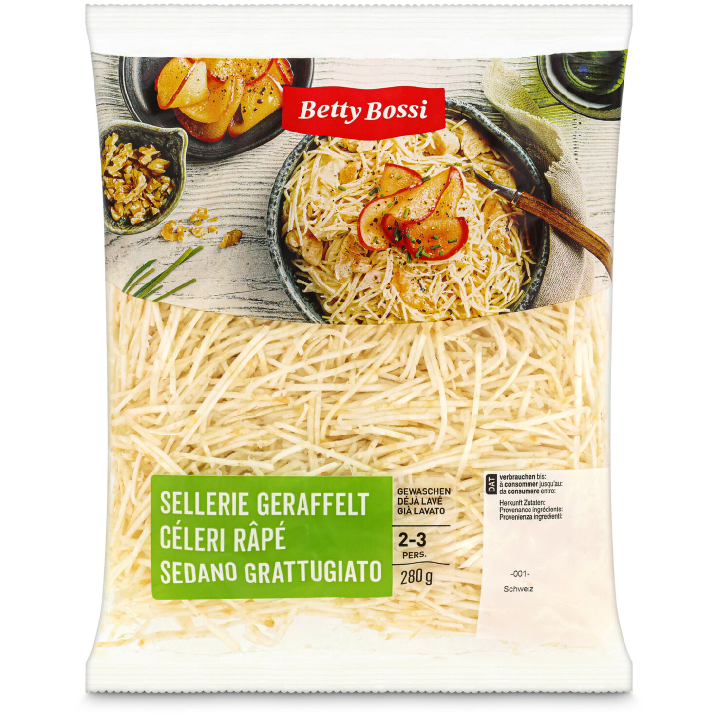 Betty Bossi Sellerie geraffelt -