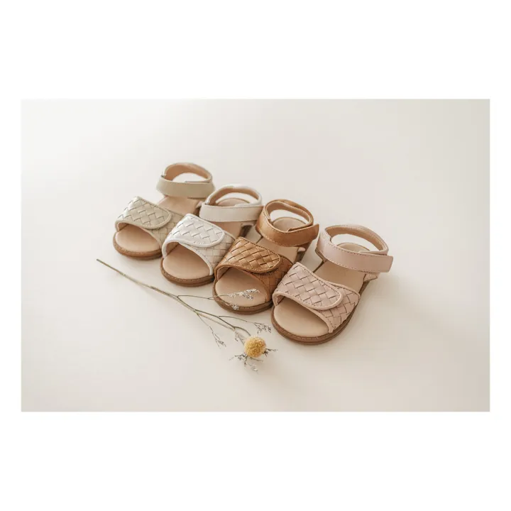 Consciously Baby Sandales Tissées Woven Cuir | Rose pâle