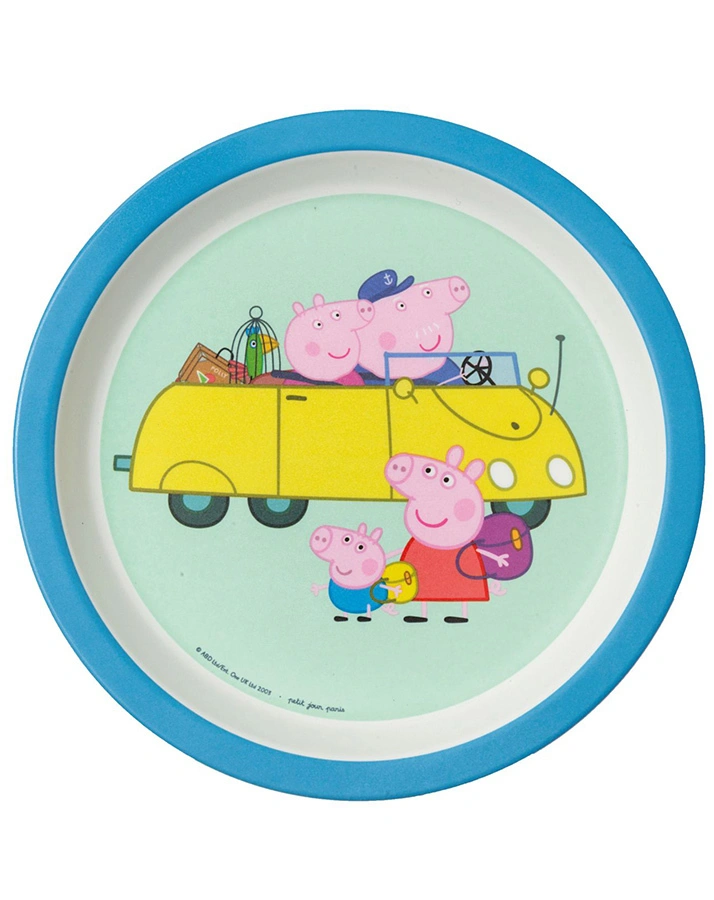 Melamin-Teller PEPPA PIG GROßELTERN in bunt