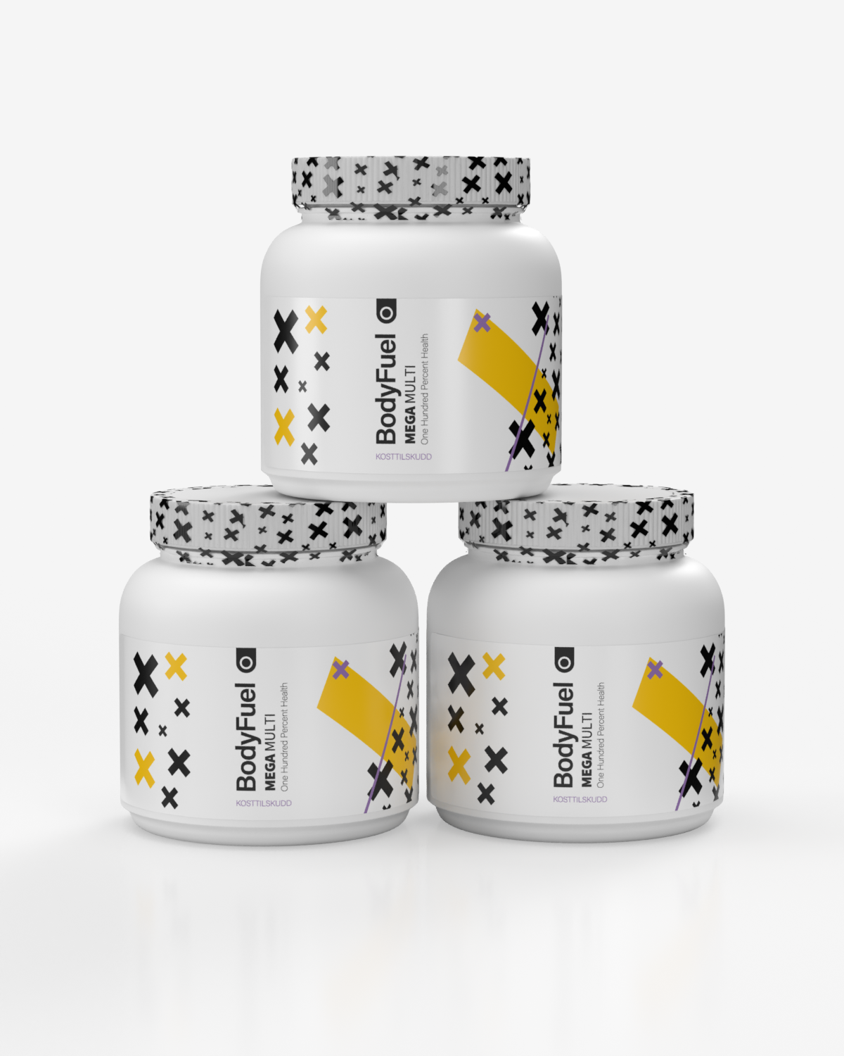 BodyFuel Multivitamin MEGAPACK - 500 TABLETTER! x3