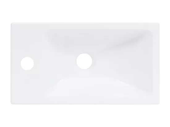 Lavabo salle de bain blanche 40 x 22 x 90 cm 02_0002654