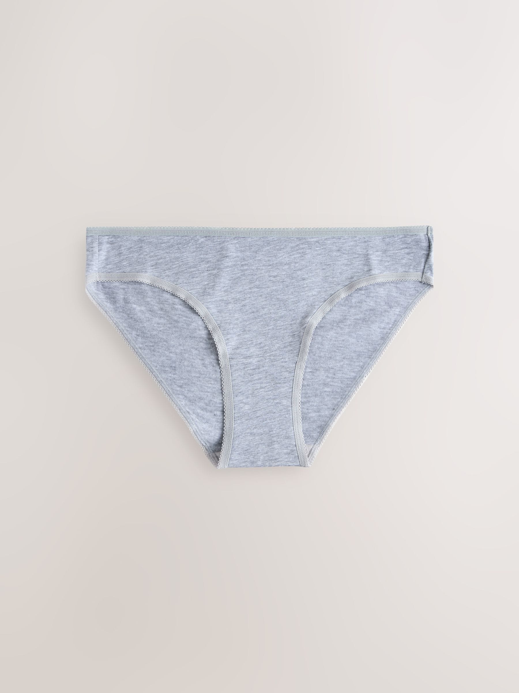 Roze/blauw - Set van 7 slips met hoog katoengehalte