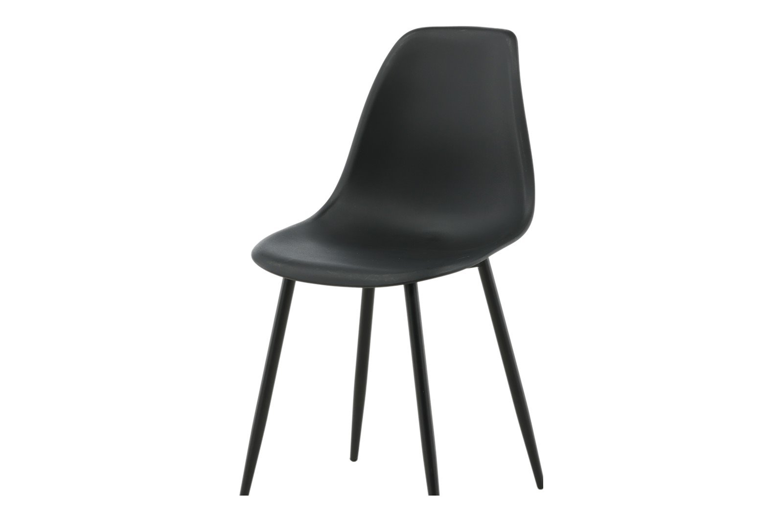 Polar Spisestol. Sett av 2 Sett av 2. Sort PVC med sortlakkerte ben.