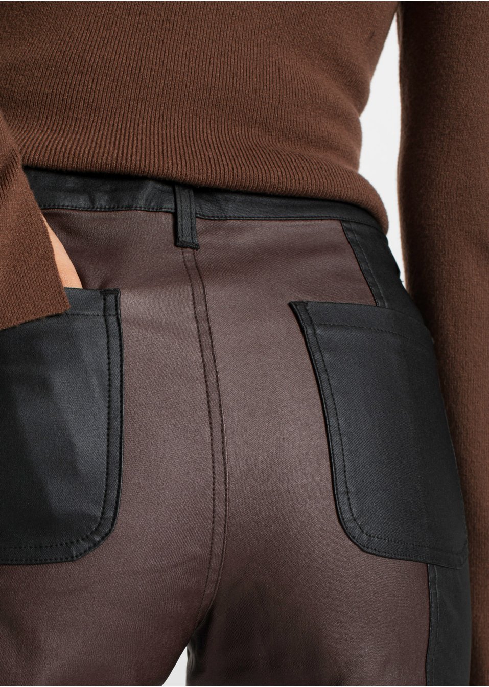 Pantalon avec color block