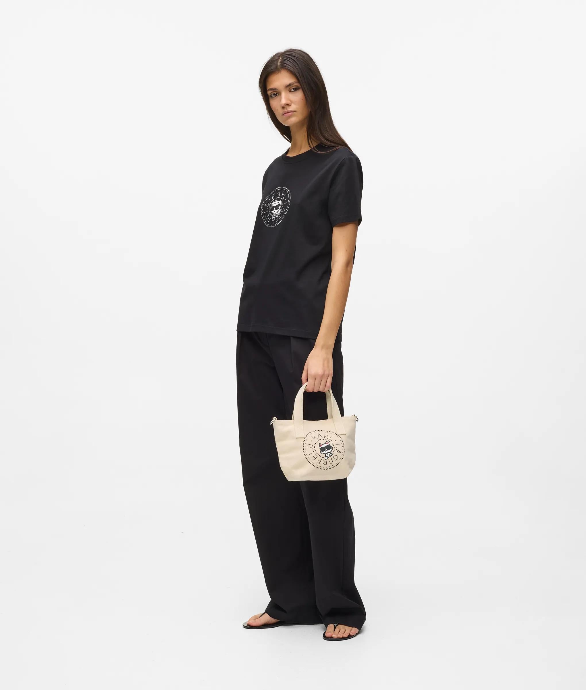 Ikon Circle Choupette glittersteentjes shopper