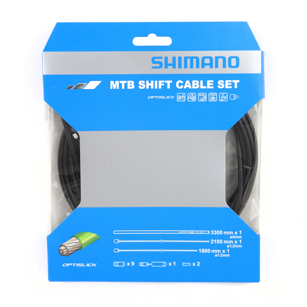 Shimano Gearkabelsæt Optislik MTB Sort